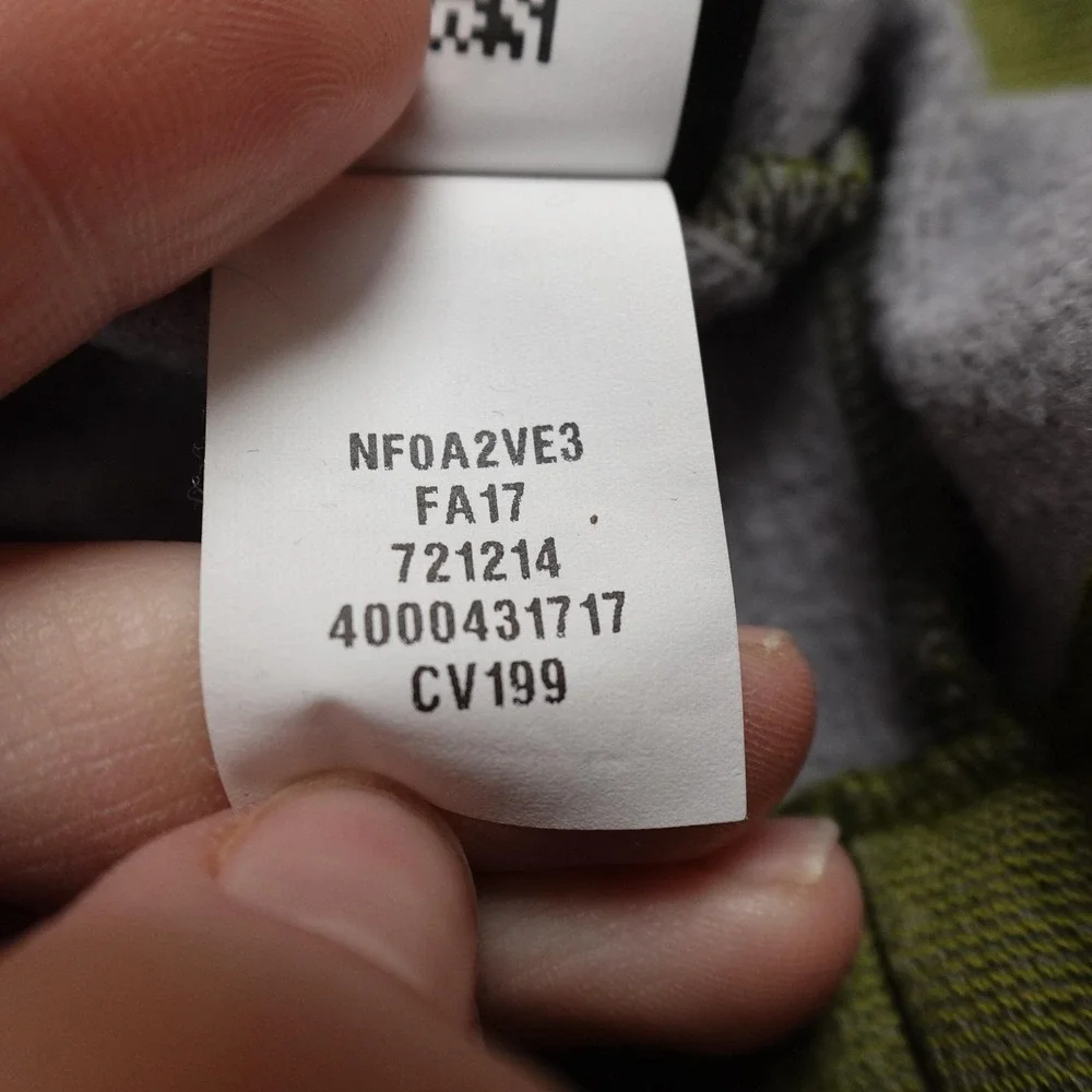North Face Jacket Mens M Green Canyonlands Hooded Fleece Full‎ Zip Outdoor Coat